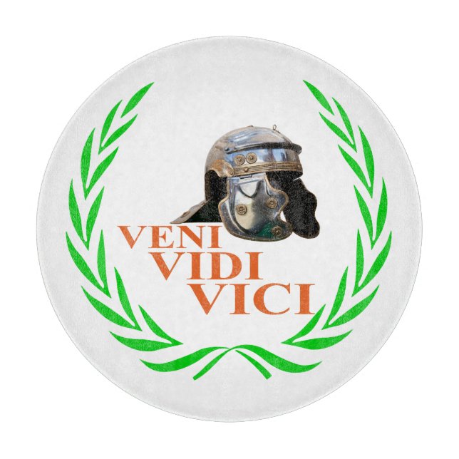 Veni Vidi Vici Schneidebrett (Vorderseite)