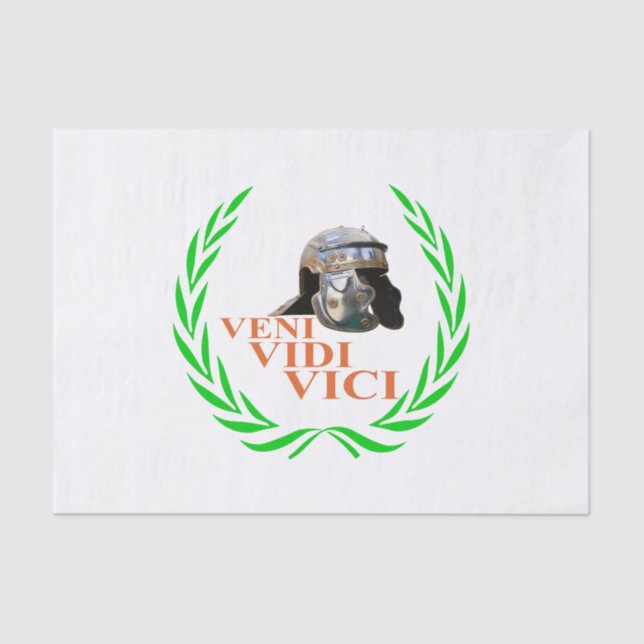 Veni Vidi Vici Seidenpapier (Vorderseite)