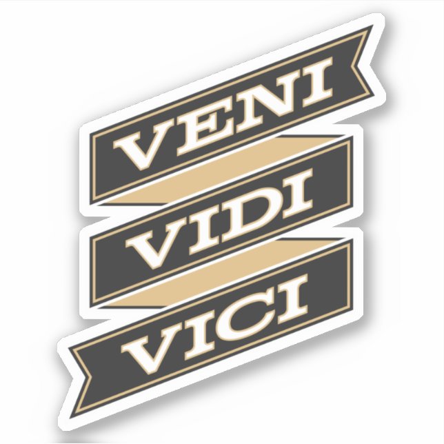 Veni Vidi Vici Sticker (Vorderseite)