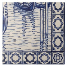 Venice Azulejo-Muralfliese 6 von 6 unten rechts