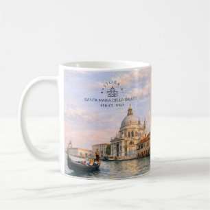 Venice Basilika Salute Aquarell Ikonische Kuppeln Kaffeetasse