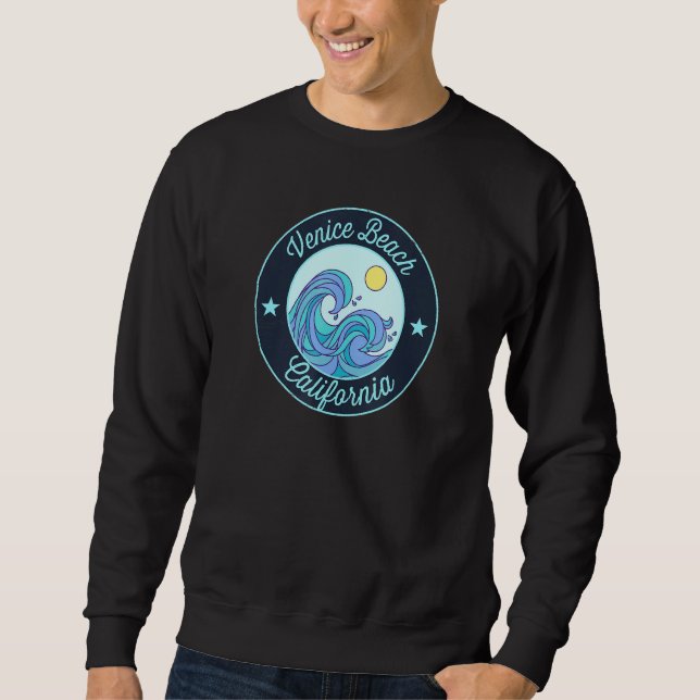 Venice Beach Ca California Souvenir Nautic Surfe Sweatshirt (Vorderseite)