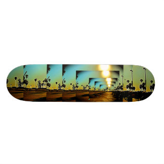 Venice Beach CA Sonnenuntergang Skateboard
