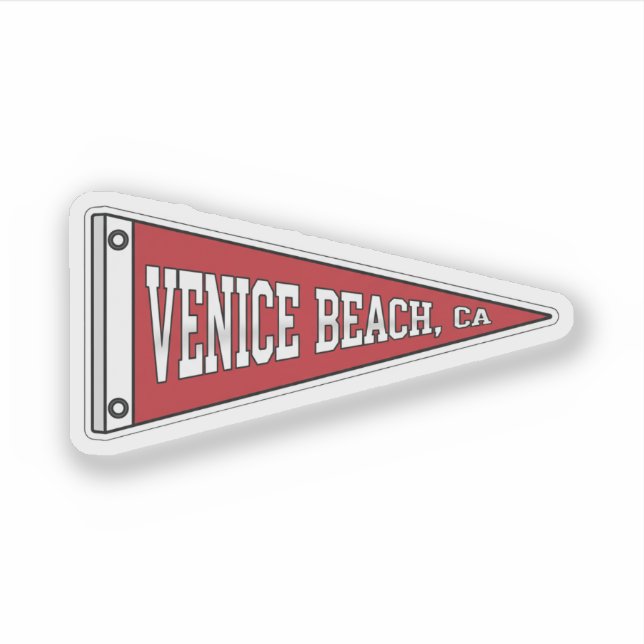 Venice Beach, CA-Wimpel Aufkleber (Vorderseite)