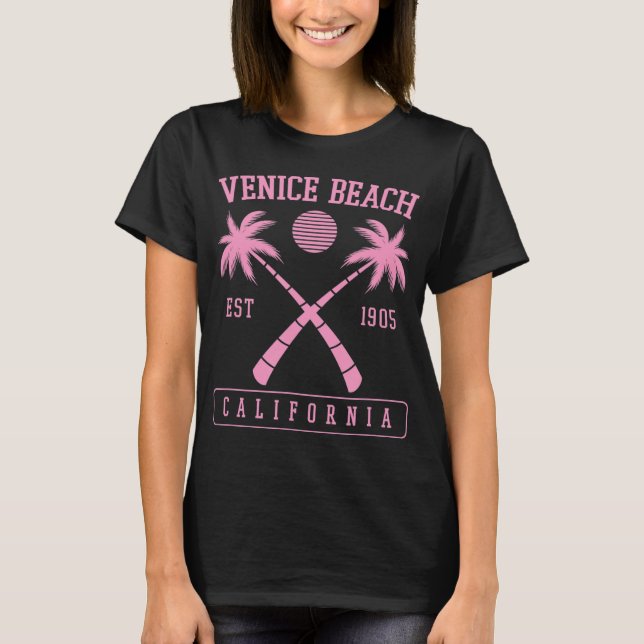 Venice Beach California Gründung 1905 Retro Pal T-Shirt (Vorderseite)