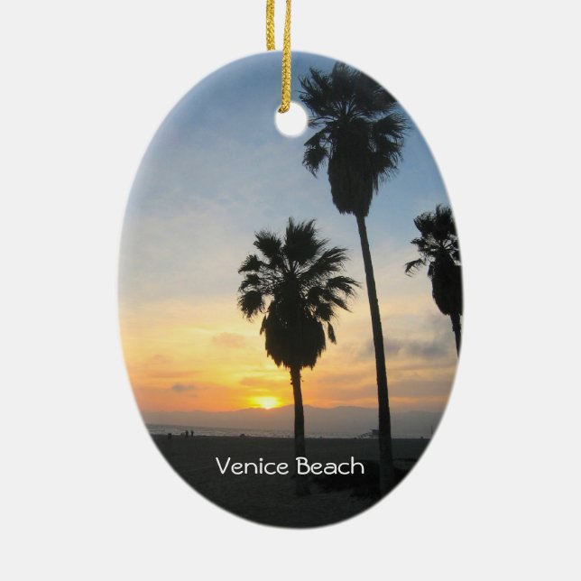 Venice Beach California Keramikornament (Hinten)