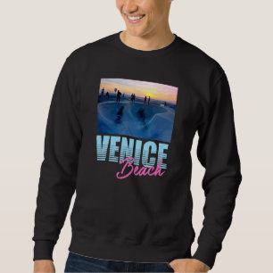 Venice Beach California Skateboardpark Sonnenunter Sweatshirt