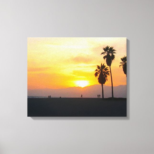 Venice Beach California Sunset Leinwanddruck (Vorderseite)
