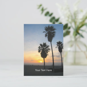 Venice Beach California Sunset Postcard Postkarte