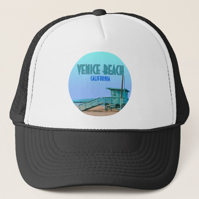 Venice Beach California Vintag Truckerkappe (Vorderseite)