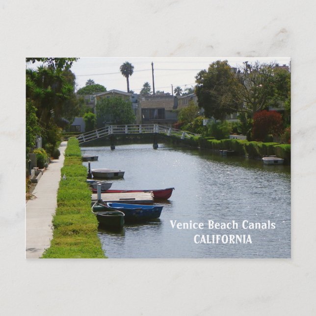 Venice Beach Canals Postcard! Postkarte (Vorderseite)