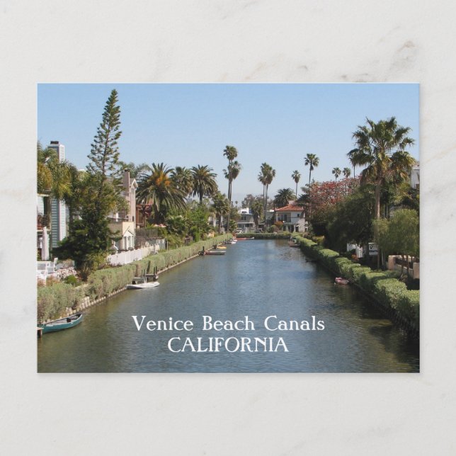 Venice Beach Canals Postcard! Postkarte (Vorderseite)