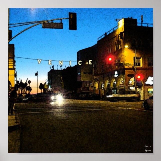 Venice Beach, Kalifornien Poster (Vorne)