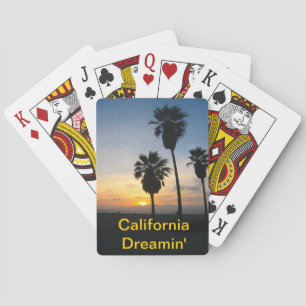 Venice Beach Kalifornien Sonnenuntergang Spielkarten