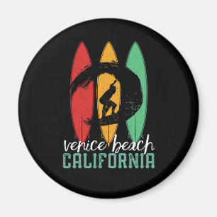 Venice Beach Kalifornien Vintage Retro Surfen Magnet