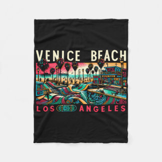 Venice Beach Los Angeles Reisen Sommerfamilie Vaca Fleecedecke