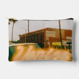 Venice Beach Retro Print Zubehörtasche