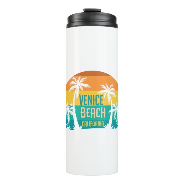 Venice Beach Retro Thermosbecher (Vorderseite)