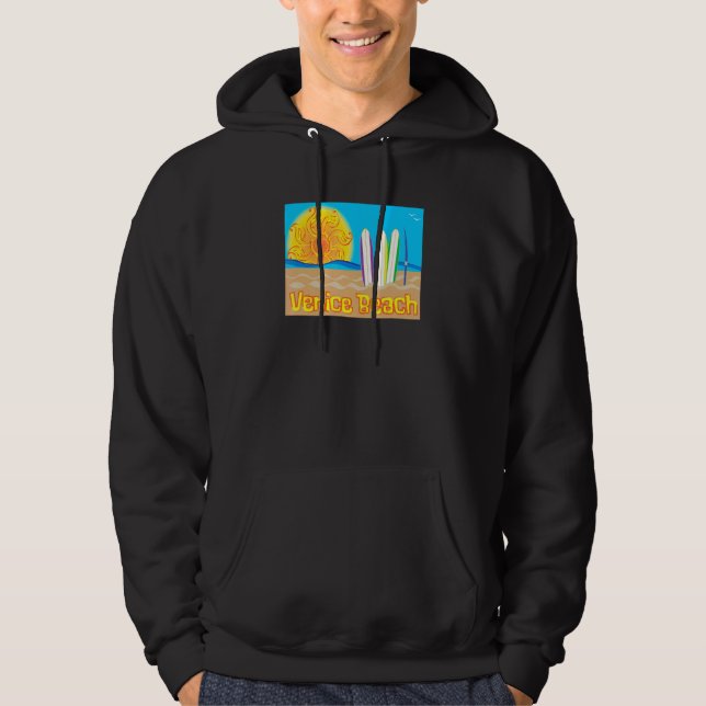 Venice Beach Sun Sand and Surf - Beach Merch Hoodie (Vorderseite)