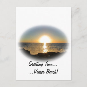 Venice Beach Sunset 2 Postkarte