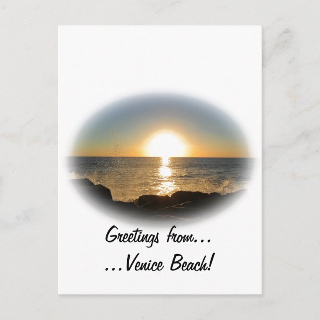 Venice Beach Sunset 2 Postkarte (Vorderseite)