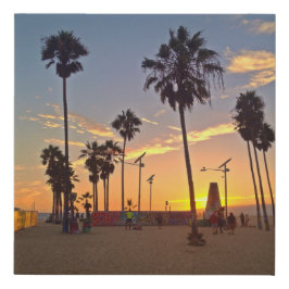 Venice Beach Sunset Wall Art Graffiti Spray Paint Künstlicher Leinwanddruck