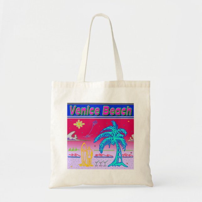 "Venice Beach" Surfer-Tasche Tragetasche (Vorne)