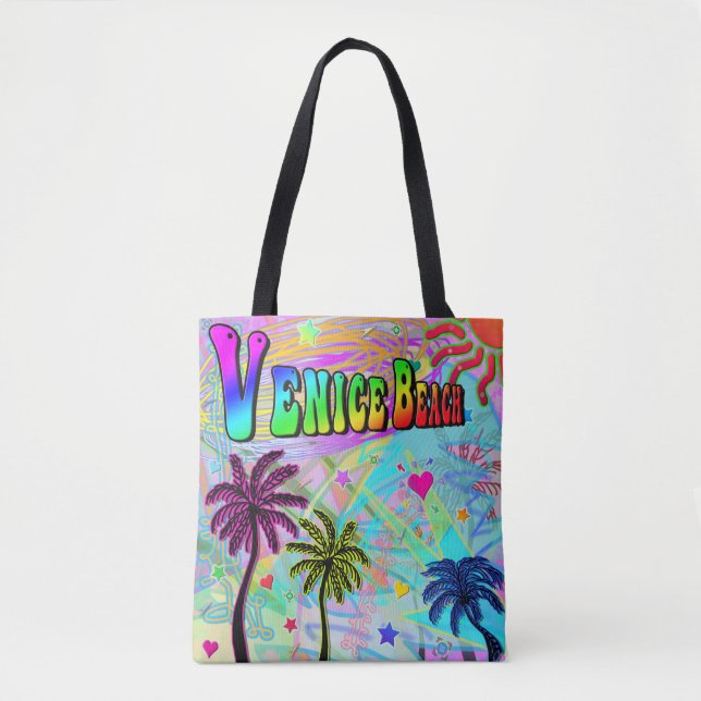 Venice Beach Vivid Romance Tote Bag (Vorderseite)