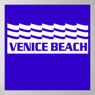 Venice Beach Waves Poster