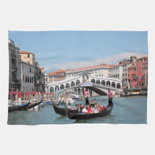 Venice Canal Kitchtuch Geschirrtuch (Horizontal)