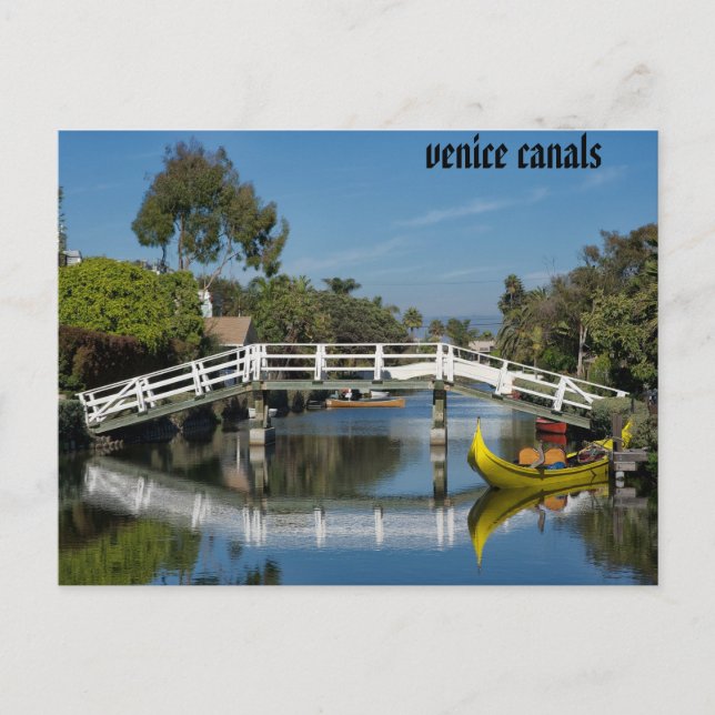 Venice Canals L.A. Postkarte (Vorderseite)