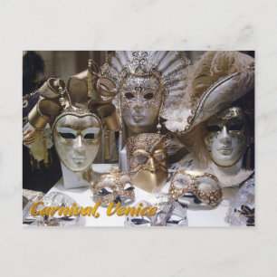 Venice-Carnaval-Masken Postkarte