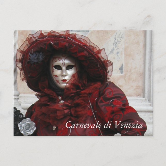 Venice Carnival Postkarte (Vorderseite)