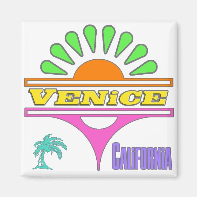 "Venice Colorful 1" Magnet (Vorne)