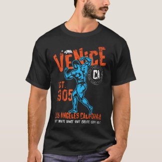 Venice Est. 1905 California Retro Vintage Distress T-Shirt