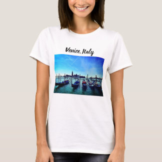 Venice Gondolas Boat Italien Blue Sky T-Shirt
