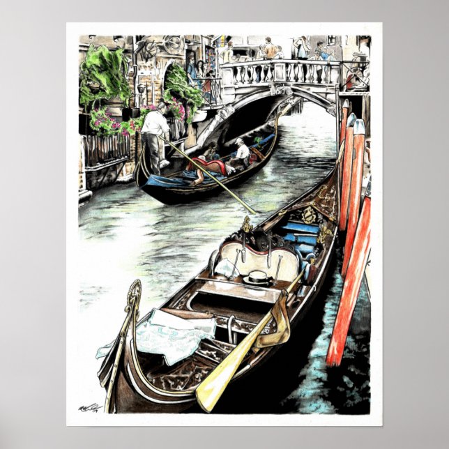 Venice Gondolas Poster (Vorne)