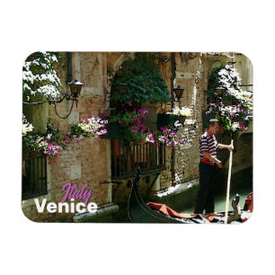 Venice Gondolier Travel Souvenir Magnet