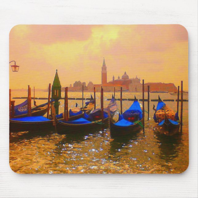 Venice Grand Canal & Gondolas Giro del Malcantone Mousepad (Vorne)