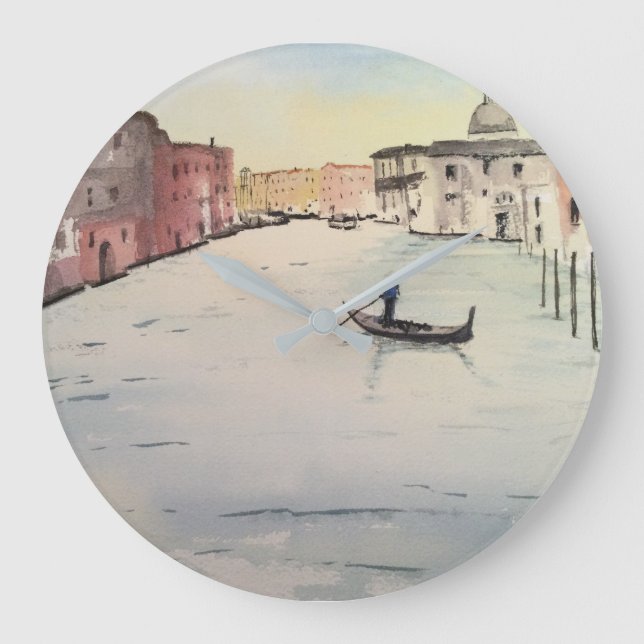 Venice Grand Canal Große Wanduhr (Vorderseite)