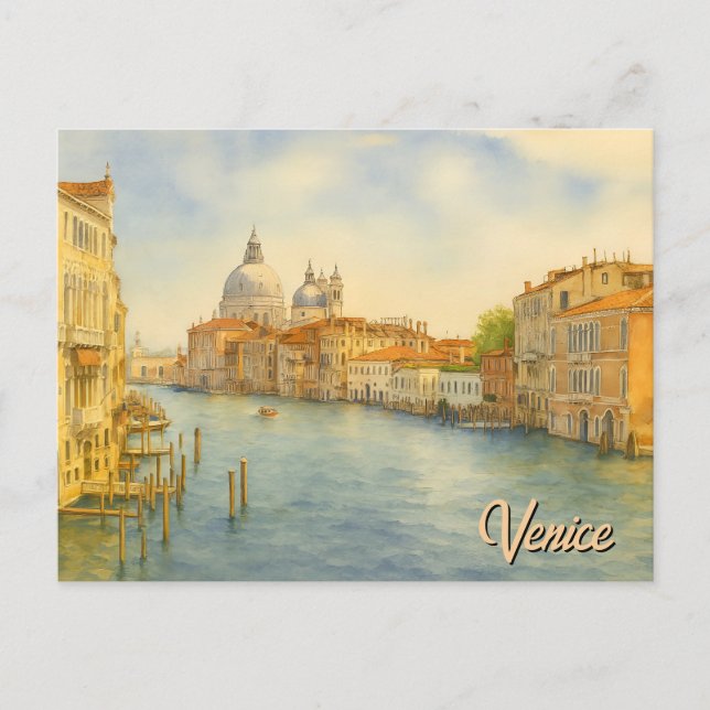 Venice Grand Canal Landscape Postkarte (Vorderseite)
