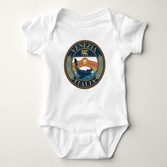 Venice Italy Baby Strampler (Vorderseite)