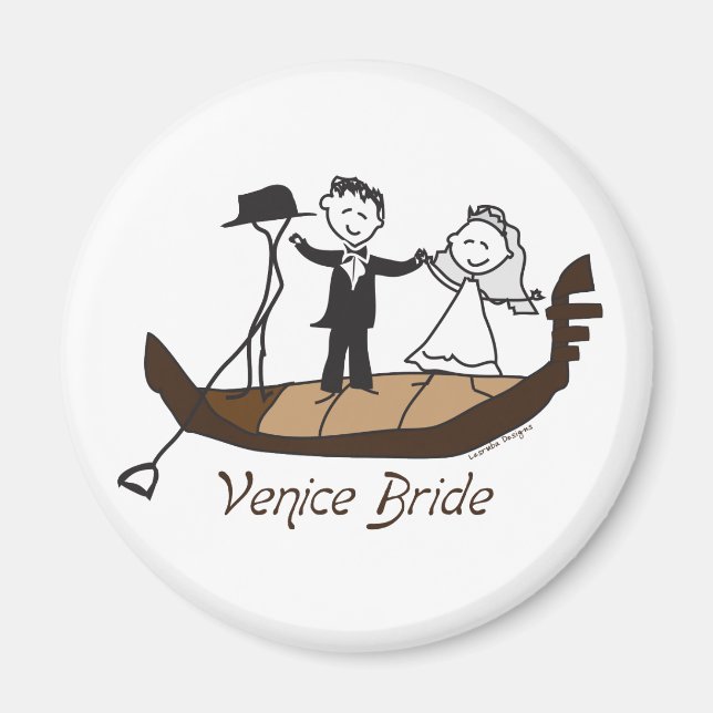 Venice Italy Bride Magnet (Vorne)