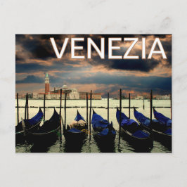 Venice Italy Gondolas Venezia Postkarte