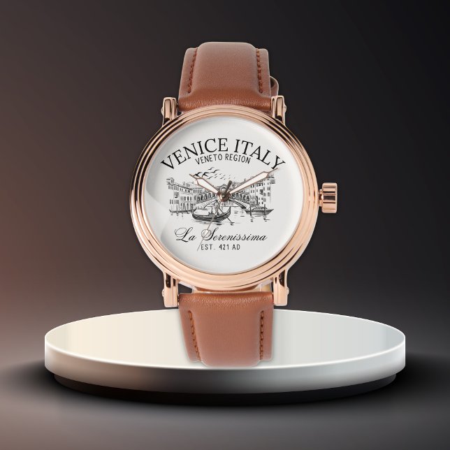 Venice Italy Old Landscape Armbanduhr (Von Creator hochgeladen)