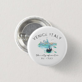 Venice Italy Vacation Souvenir Button