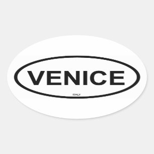 VENICE OVALER AUFKLEBER