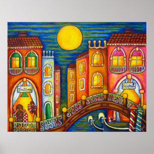 Venice Soiree Print von Lisa Lorenz Poster
