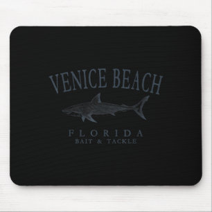 Venice Strand Florida Hai Retro Schiefer Kunst Ang Mousepad