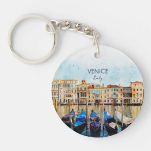 VENICE VENEZIA Aquarell - Italien Reiseandenken Schlüsselanhänger